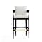 Manhattan Comfort Ritz Barstool in Ivory and Dark Walnut, PK3 3-BS013-IV - alternate 6